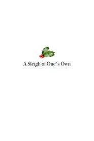 A Sleigh of One's Own