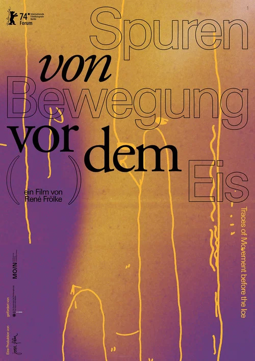 Spuren von Bewegung vor dem Eis