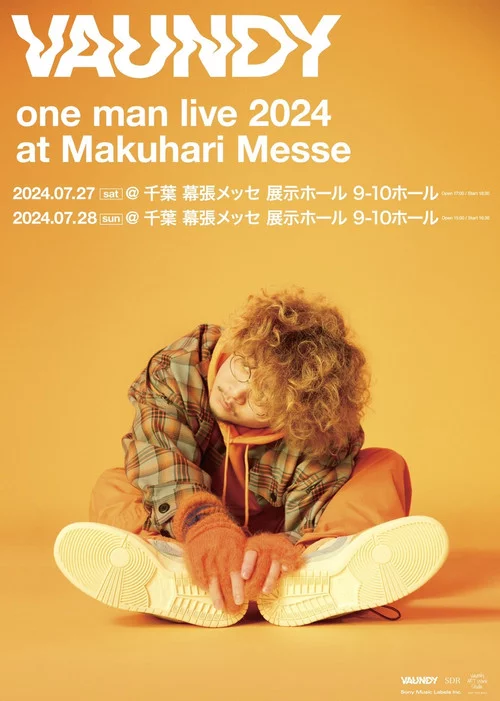 Vaundy one man live "HEADSHOT" at Makuhari Messe