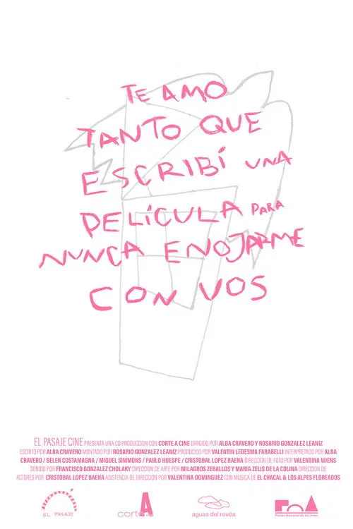 Te amo tanto que escribí una película para nunca enojarme con vos