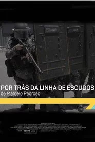 Por trás da linha de escudos