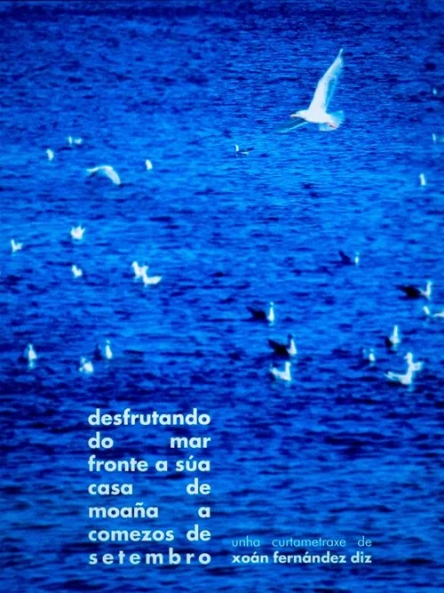desfrutando do mar fronte a súa casa de moaña a comezos de setembro