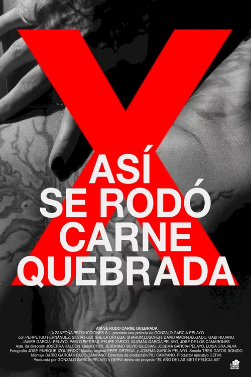 Así se rodó carne quebrada