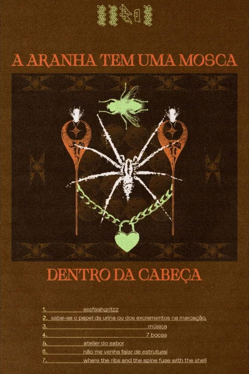 A aranha tem uma mosca dentro da cabeça