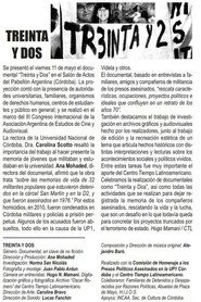 Treinta y dos: un documental de muchos tiempos