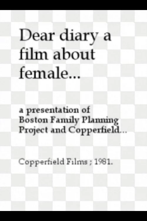 Dear Diary: A Film About Female Puberty
