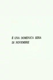 È una domenica sera di novembre