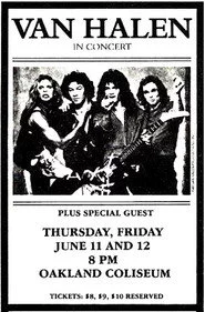 Van Halen: Oakland, CA @ Oakland Arena 1981