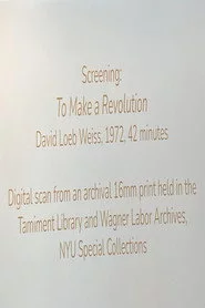To Make a Revolution