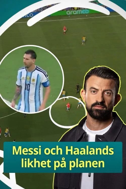 Messi och Haalands likhet på planen